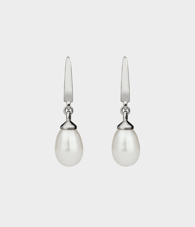 Large Vermeer Drop Pearl Earrings by Stephen Einhorn